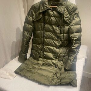 Sam Edelman Olive Long Down Puffer Coat | Size S | 70% Down | Chic Winter